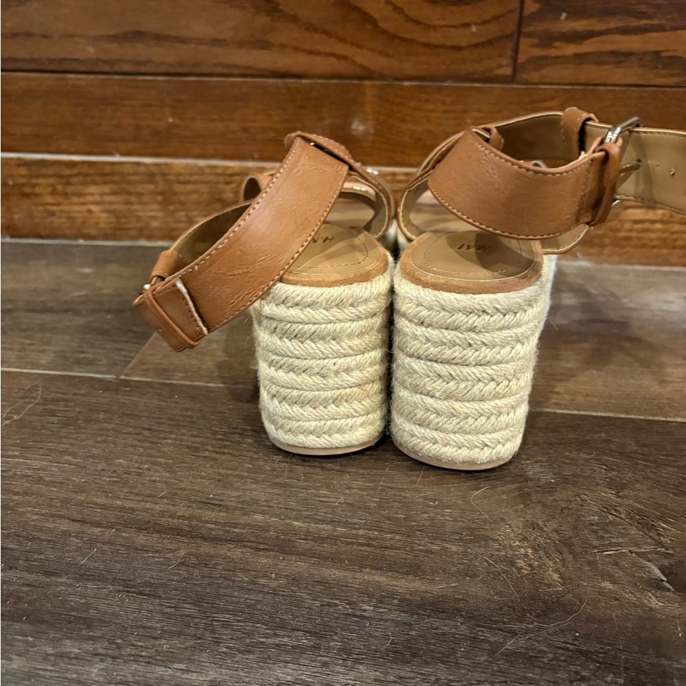 H&M Brown Espadrille Platform Sandals - Picture 5 of 7
